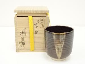 JAPANESE TEA CEREMONY / TEA BOWL CHAWAN / ZEZE WARE / SHINJO IWASAKI 